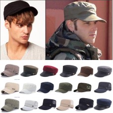Hombre Mujer Classic Adjustable Army Plain Hat Cadet Military Baseball Sport Cap US  eb-39636253